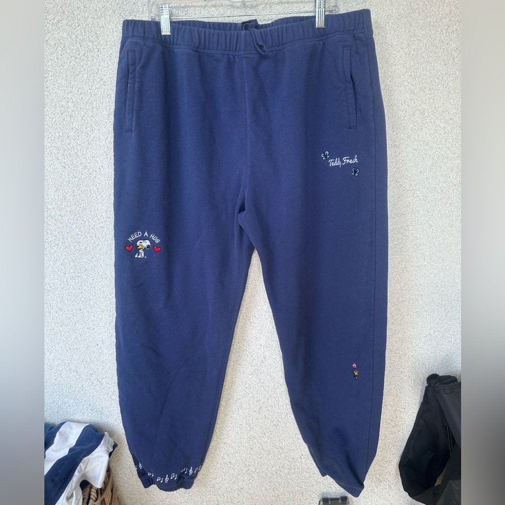 Teddy Fresh x Peanuts Snoopy Woodstock Sweatpants Joggers Women’s 2X
